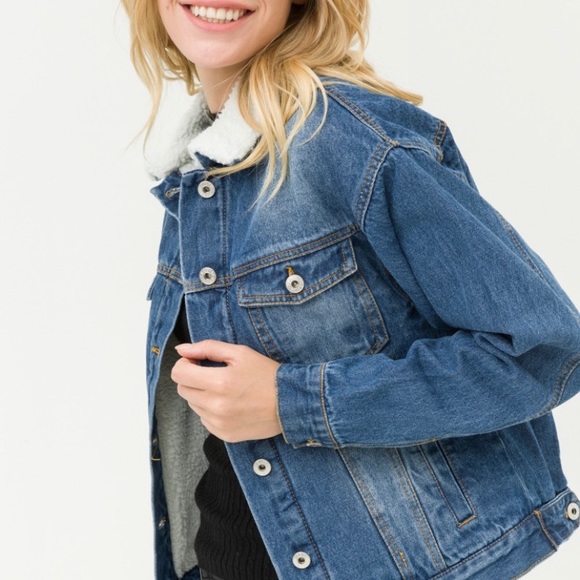 NEW! Sherpa Collard Jacket! ALL NEW - Picture 4 of 4